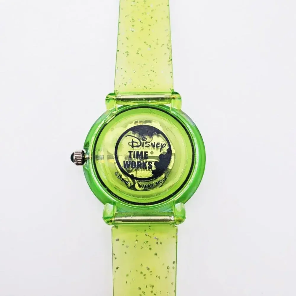 Disney Tinker Bell Green Sparkle Watch Time Works